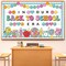 Welcome Back to School Bulletin Board Welcome Back Classroom Decoration Hippie Retro Bulletin Board Set in Our Back to School Era Cutouts for School Office Chalkboard Wall Door Decor Supply